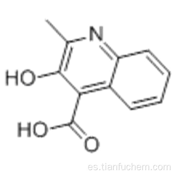 Ácido 4-quinolinacarboxílico, 3-hidroxi-2-metil-CAS 117-57-7